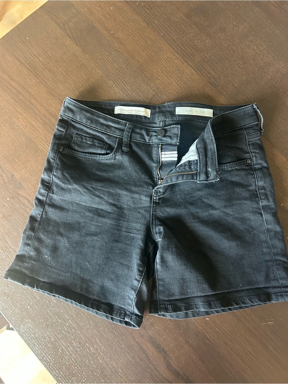 Anthropologie: Pilcro and the Letterpress Black Denim Jean Shorts